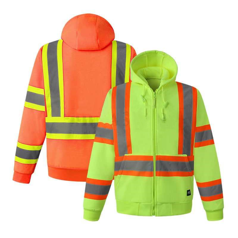 Reflective Hooded Sweatshirt Safety Shirt Reflective Clothing Xw