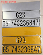ISO7591 Number Plate Reflective Sheeting Test Requirement