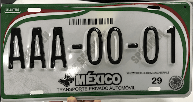 Reflective Sheeting for Mexican Number Plates
