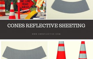 Reflective sheeting for delineator and cones
