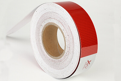 Conspicuity Tape pre-striped barricade sheeting