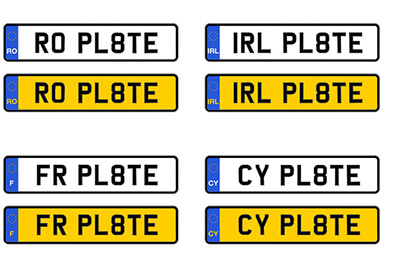 Retroreflective european number plates films XW 7201