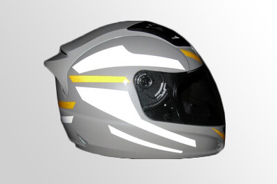 Personal safety helmet visible sticker
