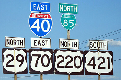 Greensboro_road_signs