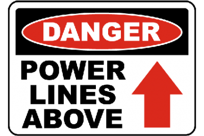 Power signage Warning