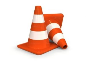 Reflective-streetname-traffic cones