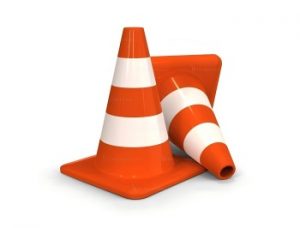 Reflective-streetname-traffic cones