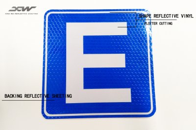 Plotter Cuting traffic sign Reflective Sticker