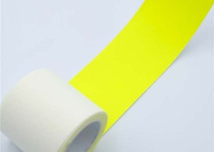 Fluroscent yellow fire reflective tape