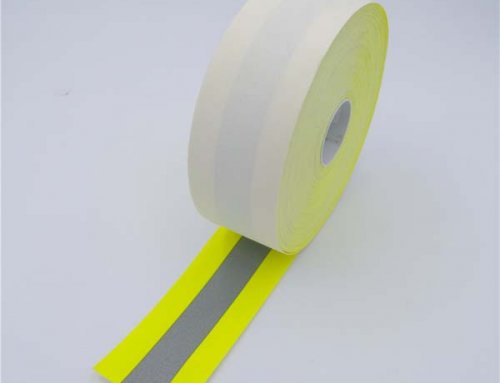 XW10004B Yellow-Silver-Yellow Aramid Fireproof Reflective Tape