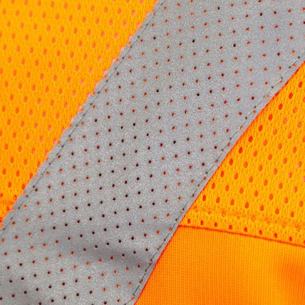perforated reflective fabric for clothing