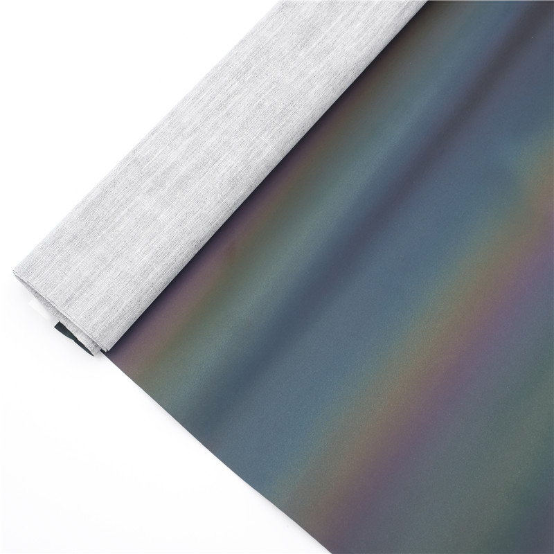 Rainbow Reflective Fabric with Cotton Backing - Tech Fabrics