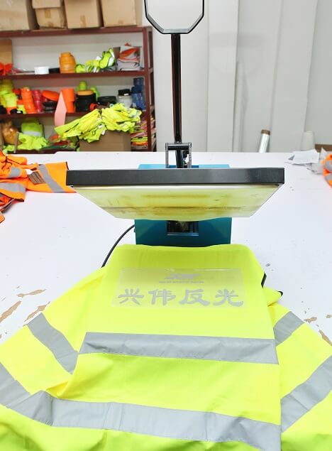 hot stamping reflective clothing