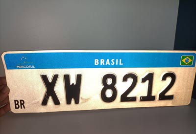 License plate reflective film for Brazil