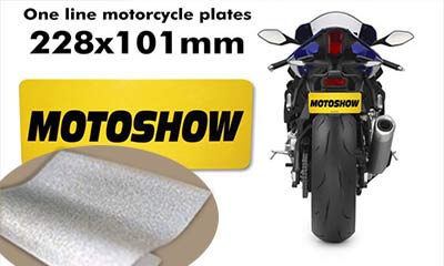 wholesale blank motorcycle plates