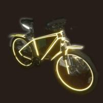 reflective bike frame