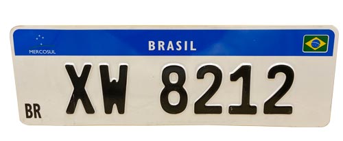 Brasil license plate reflective film