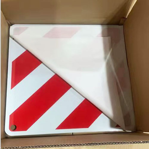 Red White Chevron Warning Traffic Signage for sale
