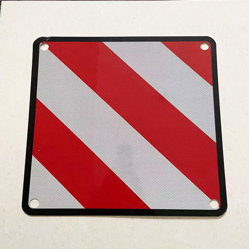 Red White Chevron Warning Traffic Signage