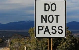 Do not pass on two-lane roadways