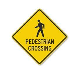 Pedestrian crossing Sign