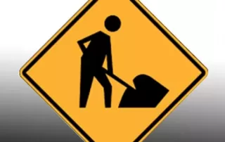 Road Works Sign