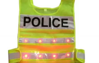 led flashing reflective vest