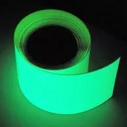 Photoluminescent tape emits light