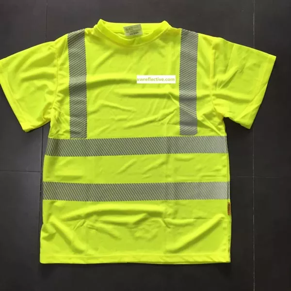 High Visibility Reflective Royal Blue and Safety Yellow Bike Jersey