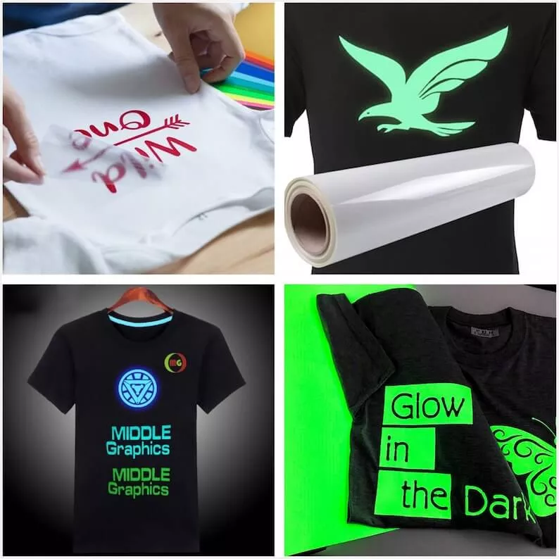 glow in drak on the clothing