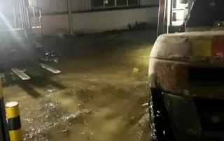 Flood comes to our factory