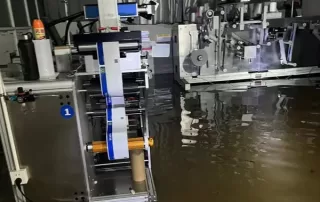 Reflective lasering machine in the water