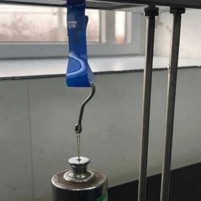 Reflective sheeting viscosity test experiment