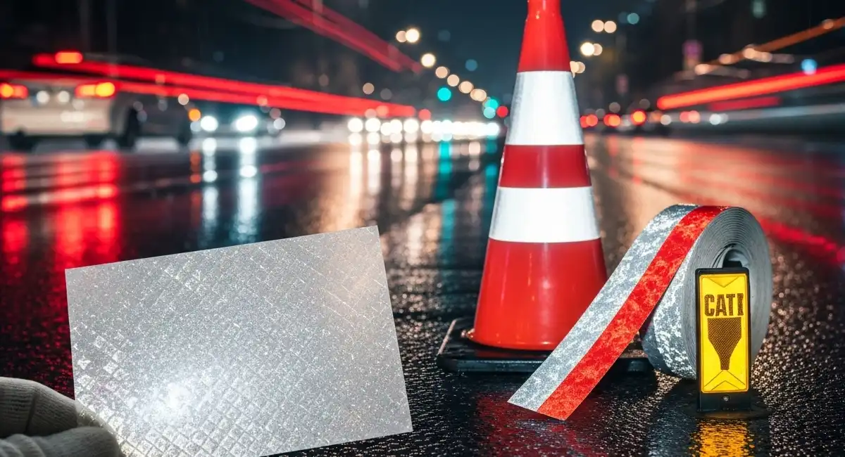 How are the reflection effects of the traffic reflective film
