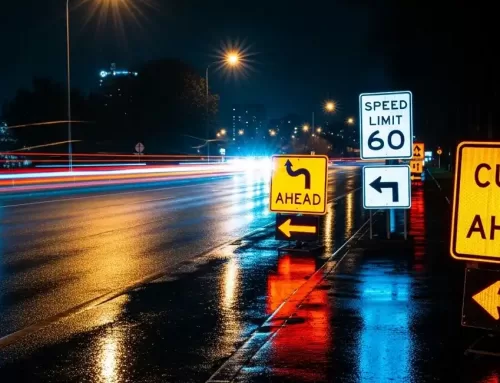 Por que conseguimos ver as placas de trânsito à noite?