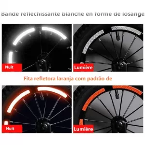 pneus de vélo réfléchissants